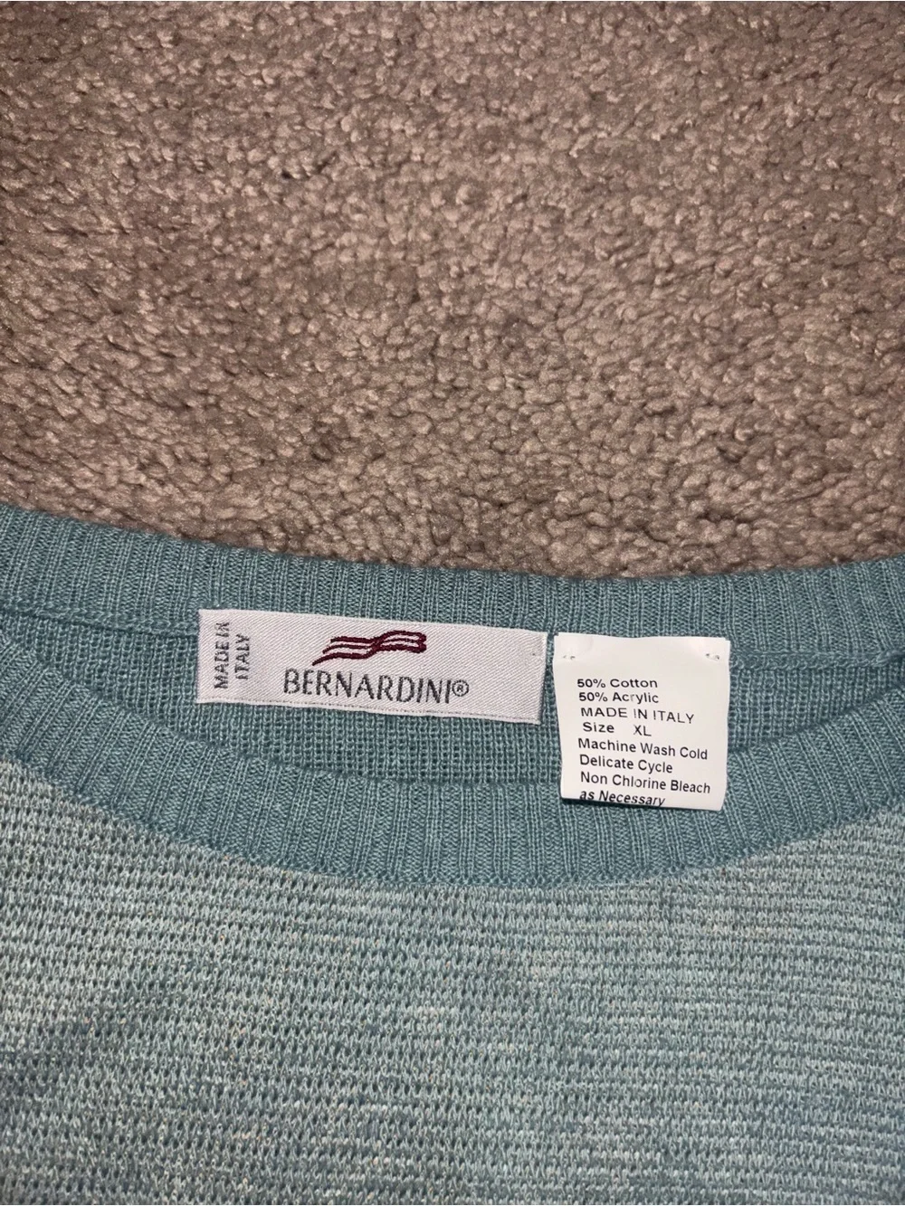 Vintage 90's Italian Bernardini Knit Sweater Size XL
